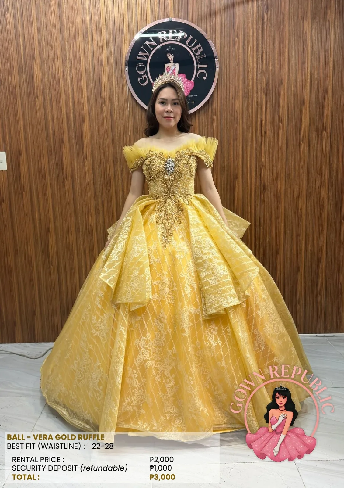 Ball Gowns: Yellow / Gold 318